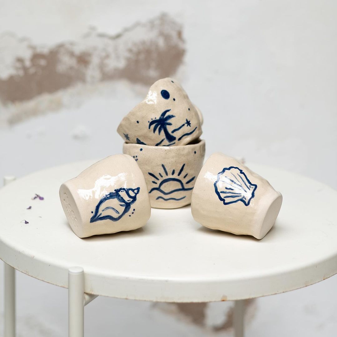 Set de 2 Tazas Ilustradas – Summer Vibes
