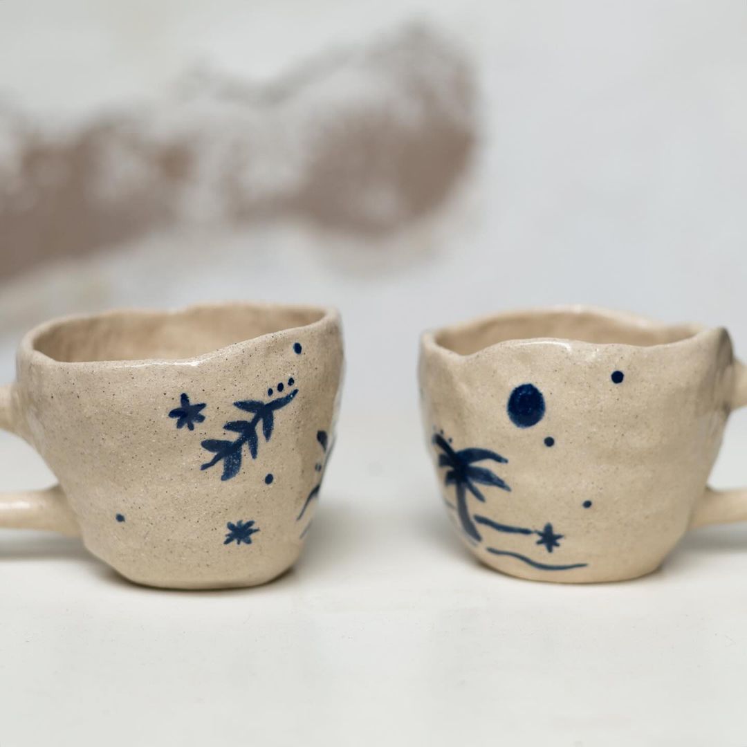 Set de 2 Tazas Ilustradas – Summer Vibes