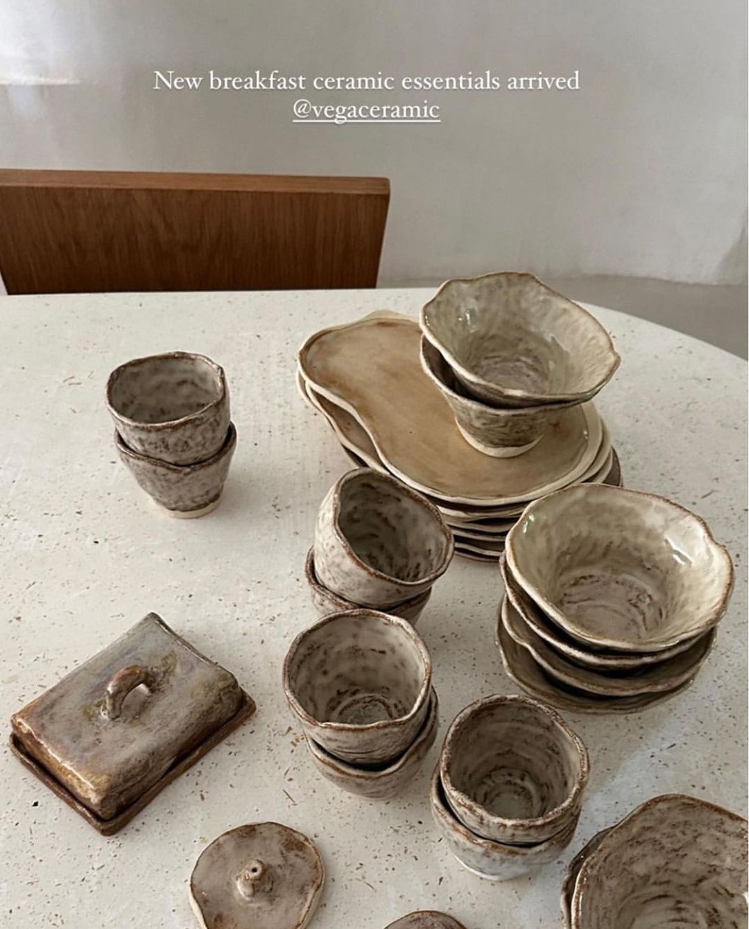 Cerámica Vajilla Marron Vajilla De Cerámica De Estilo Rústico